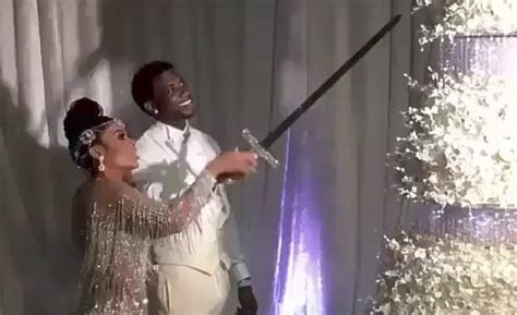 Gucci Mane Slices His ,000 Wedding Cake With a Sword